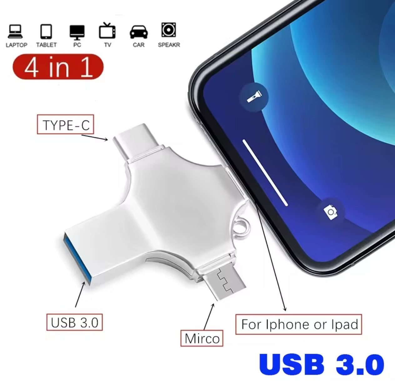 💥🛑Promo🛑💥 Flash Disk 4 in 1